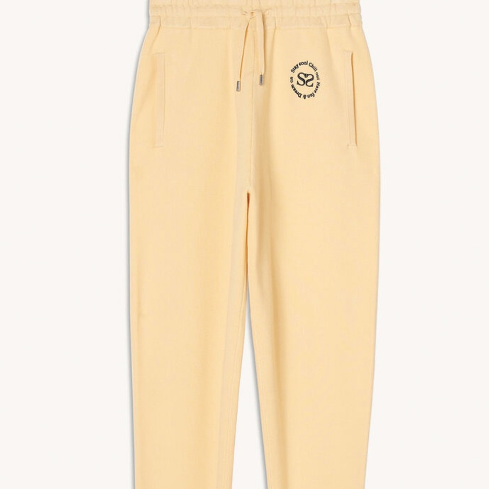 SANDRO KNIT JOGGERS WITH EMBROIDERY